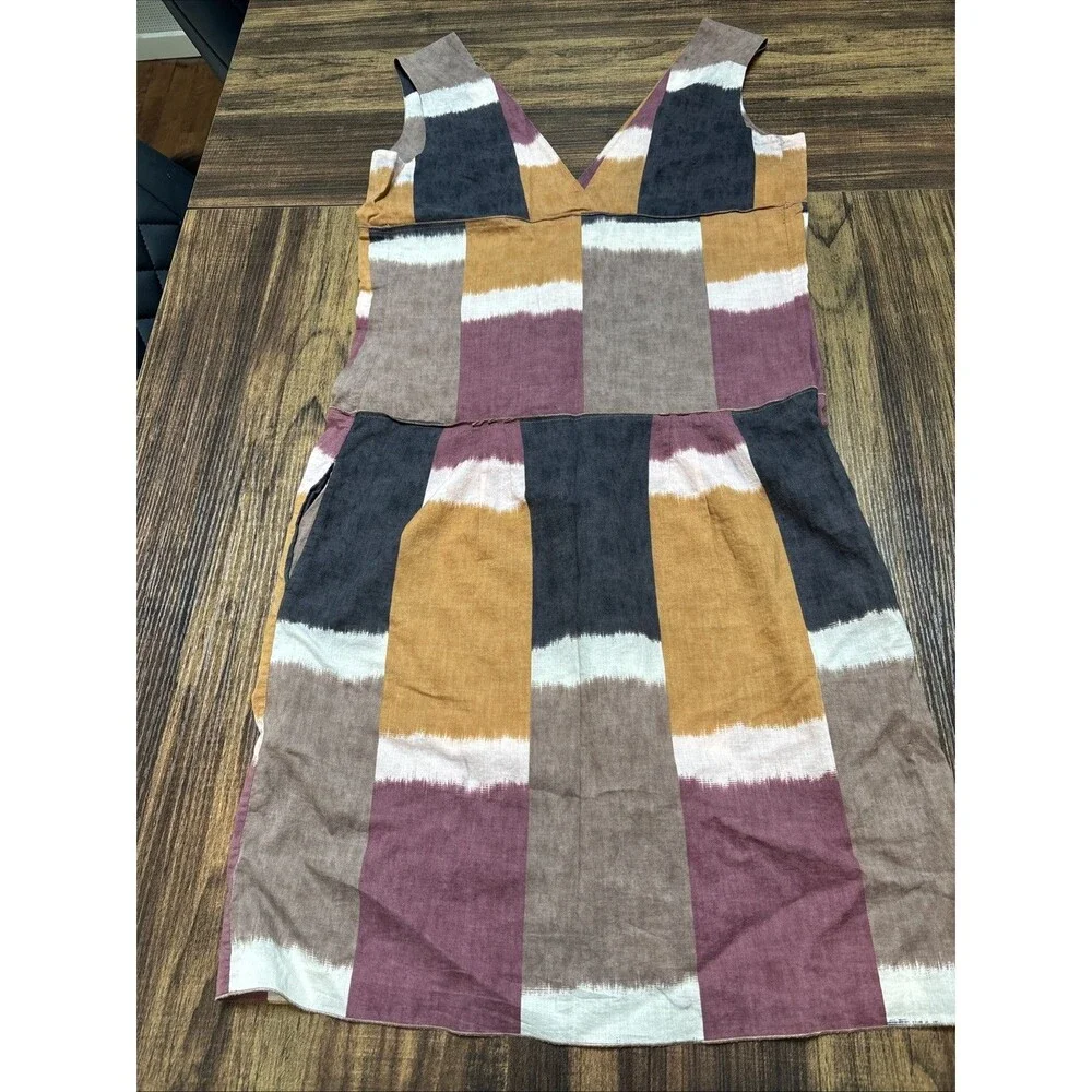 MARNI Abstract Print Poplin Art Dress SIZE IT38 US2/4 Made in Italy 100% Cotton